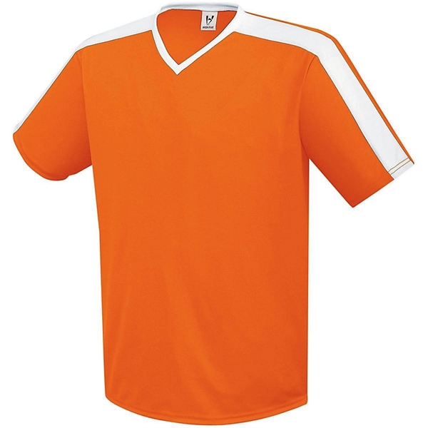 The Youth Genesis Soccer Jersey is crafted from 100% polyester wicking... from ASI 37461 Augusta Sportswear