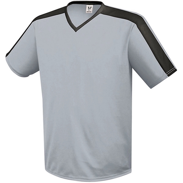 The Youth Genesis Soccer Jersey is crafted from 100% polyester wicking... from ASI 37461 Augusta Sportswear