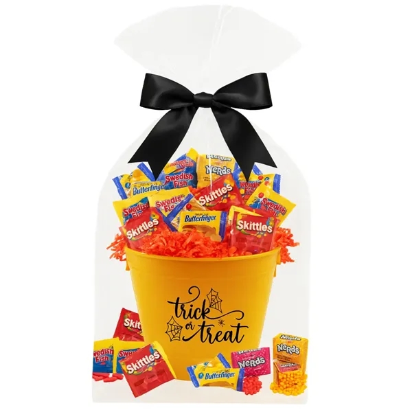 Drop shipped Jumbo Halloween Candy Basket, wrapped and ready to go.... from ASI 89971 Stuff A Mug