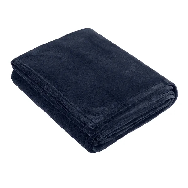 Ultra-plush oversized blanket with soft texture, durable design, and custom imprint... from ASI 72657 Active Life Promo