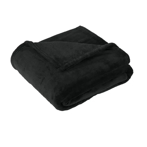Ultra-plush oversized blanket with soft texture, durable design, and custom imprint... from ASI 72657 Active Life Promo