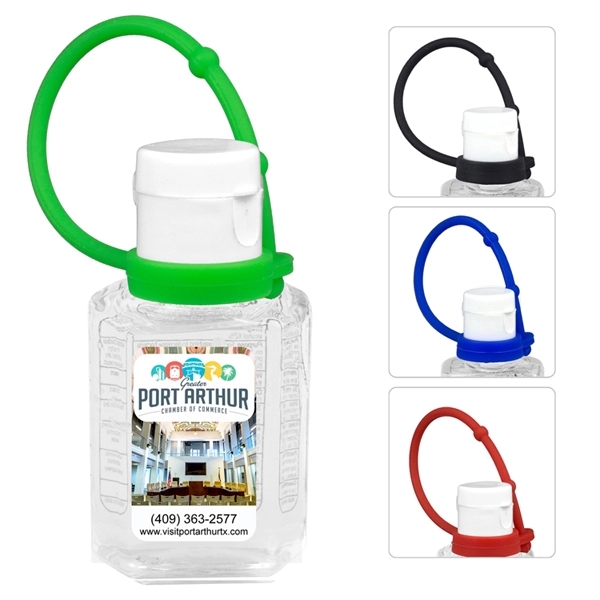 Squeeze bottle with flip top lid, silicone leash and citrus scented... from ASI 62660 Innovation Line