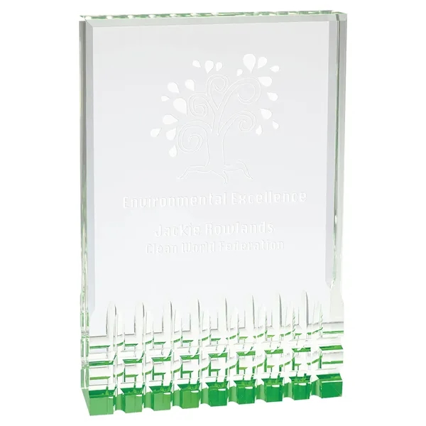 6" x 1" x 8" acrylic freestanding award with frosted imprint.... from ASI 74601 Calico