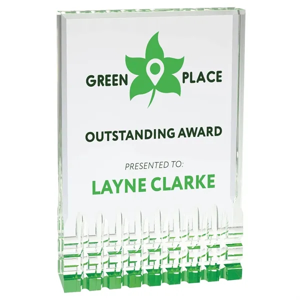 6" x 1" x 8" acrylic freestanding award with frosted imprint.... from ASI 74601 Calico