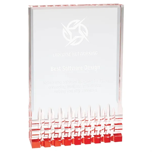 6" x 1" x 8" acrylic freestanding award with frosted imprint.... from ASI 74601 Calico