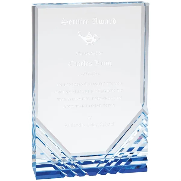 6" x 1" x 8" acrylic freestanding rectangular trophy with frosted... from ASI 74601 Calico