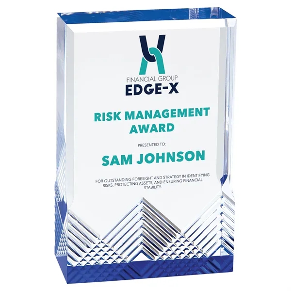 3 1/2" x 1" x 5" rectangular freestanding acrylic award with... from ASI 74601 Calico