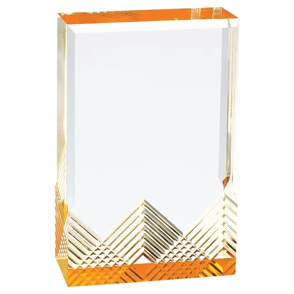 3 1/2" x 1" x 5" rectangular freestanding acrylic award with... from ASI 74601 Calico