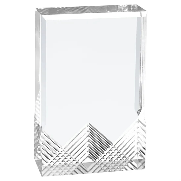3 1/2" x 1" x 5" rectangular freestanding acrylic award with... from ASI 74601 Calico