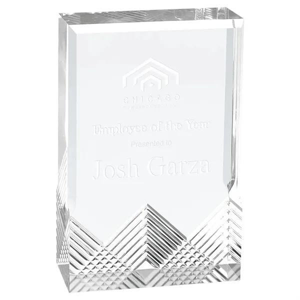 3 1/2" x 1" x 5" rectangular freestanding acrylic award with... from ASI 74601 Calico