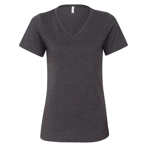 BELLA + CANVAS Women's Relaxed Heather CVC V-Neck Tee... from ASI 84358 S&S Activewear