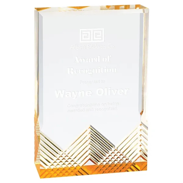 4 1/4" x 1" x 6" freestanding rectangular acrylic award with... from ASI 74601 Calico