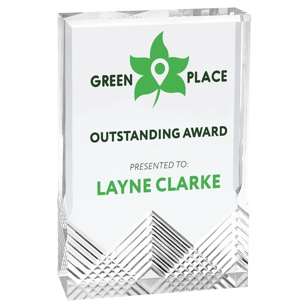 4 1/4" x 1" x 6" freestanding rectangular acrylic award with... from ASI 74601 Calico