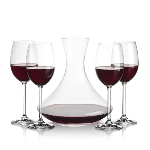 Lead free crystal 48oz. carafe with 2 or 4 wine glasses.... from ASI 84592 St Regis Group