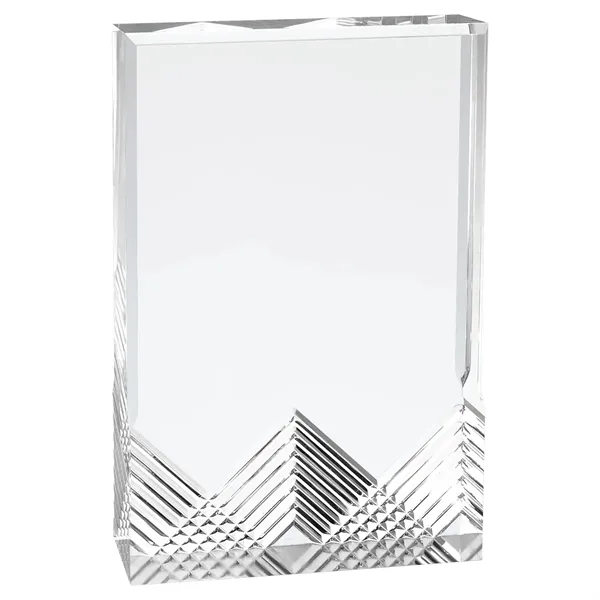 5" x 1" x 7" freestanding rectangular acrylic award with frosted... from ASI 74601 Calico