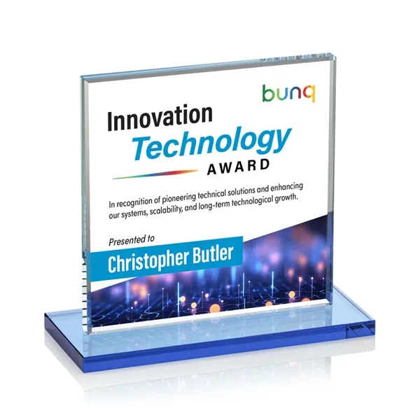 Bold Sahara VividPrint™ Award features a 0.5” thick Starfire crystal mounted... from ASI 84592 St Regis Group / St Regis