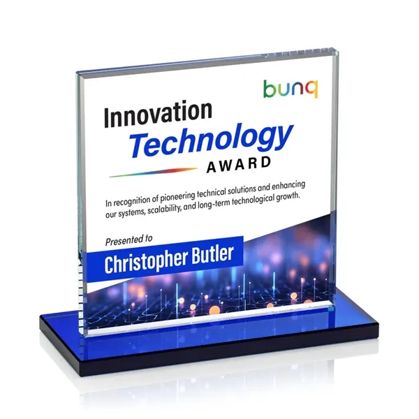 Bold Sahara VividPrint™ Award features a 0.5” thick Starfire crystal mounted... from ASI 84592 St Regis Group / St Regis