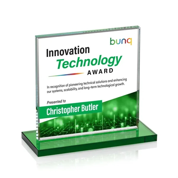 Bold Sahara VividPrint™ Award features a 0.5” thick Starfire crystal mounted... from ASI 84592 St Regis Group / St Regis