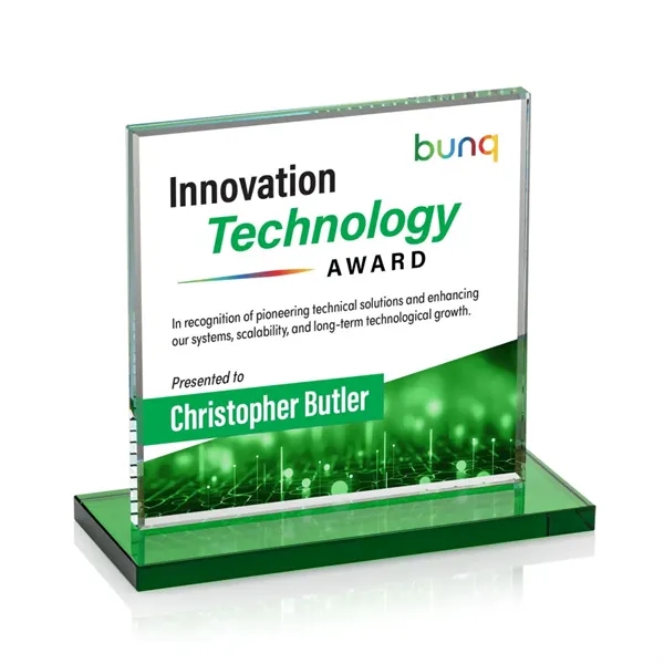 Bold Sahara VividPrint™ Award features a 0.5” thick Starfire crystal mounted... from ASI 84592 St Regis Group / St Regis