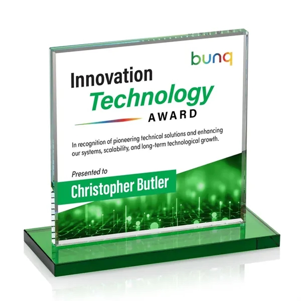 Bold Sahara VividPrint™ Award features a 0.5” thick Starfire crystal mounted... from ASI 84592 St Regis Group / St Regis