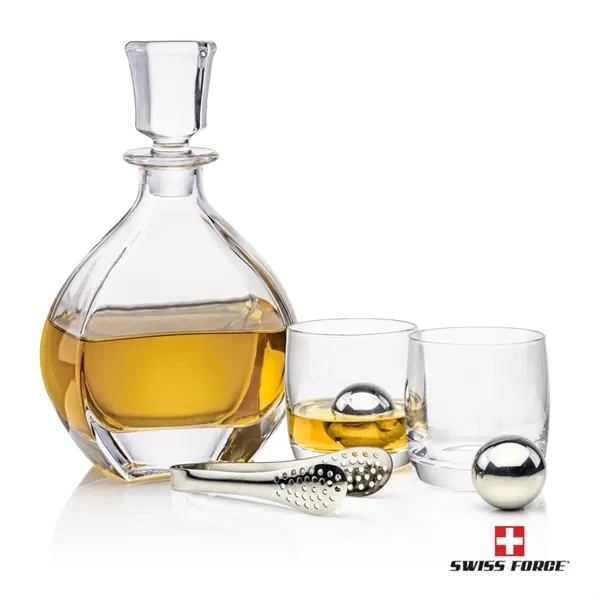 Your choice of Lead-Free Decanter is paired with 2 matching glasses... from ASI 84592 St Regis Group