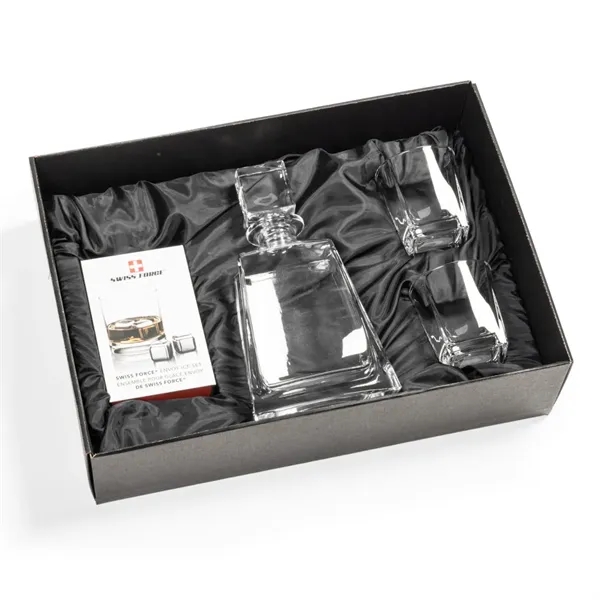 The Governor Lead-Free Crystalline Decanter is paired with 2 matching glasses... from ASI 84592 St Regis Group