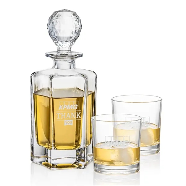 The Governor Decanter Set, crafted from lead-free crystalline, pairs the bold... from ASI 84592 St Regis Group