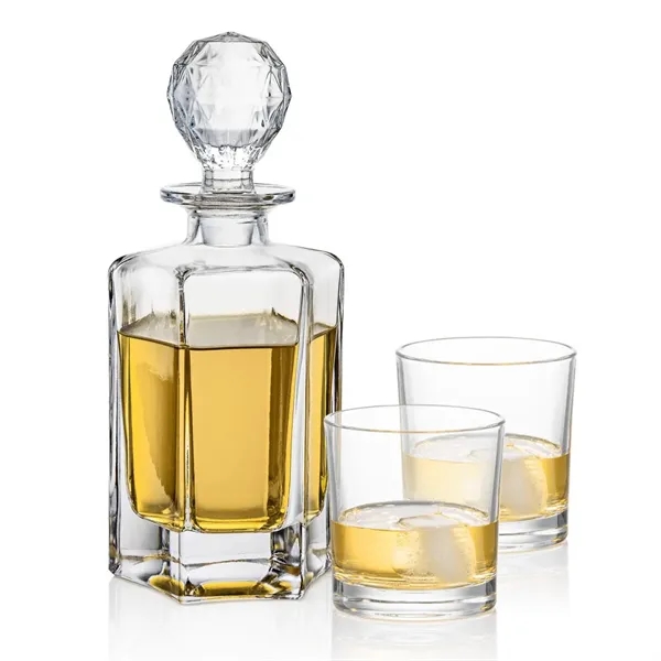 The Governor Decanter Set, crafted from lead-free crystalline, pairs the bold... from ASI 84592 St Regis Group