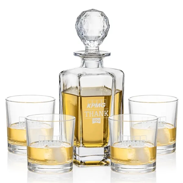 The Governor Decanter Set, crafted from lead-free crystalline, pairs the bold... from ASI 84592 St Regis Group