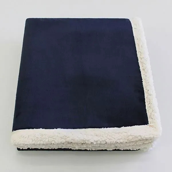 Soft plush reversible throw blanket made with recycled materials, 50" x... from ASI 73520 Neet Feet / Kanata Blanket