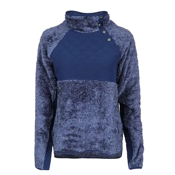 Boxercraft Women's Quilted Fuzzy Fleece Pullover... from ASI 84358 S&S Activewear