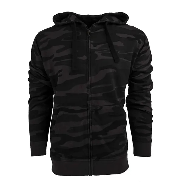 Burnside® Camo Full-Zip Hooded Sweatshirt, blank.... from ASI 84358 S&S Activewear