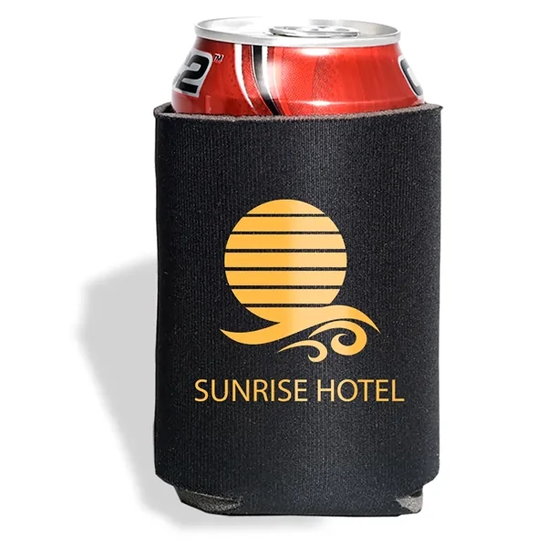 Insulating can cooler sleeve that collapsible; made of polyester foam.... from ASI 79530 Prime Line