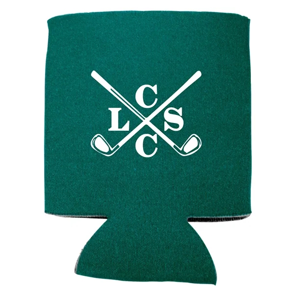 Insulating can cooler sleeve that collapsible; made of polyester foam.... from ASI 79530 Prime Line