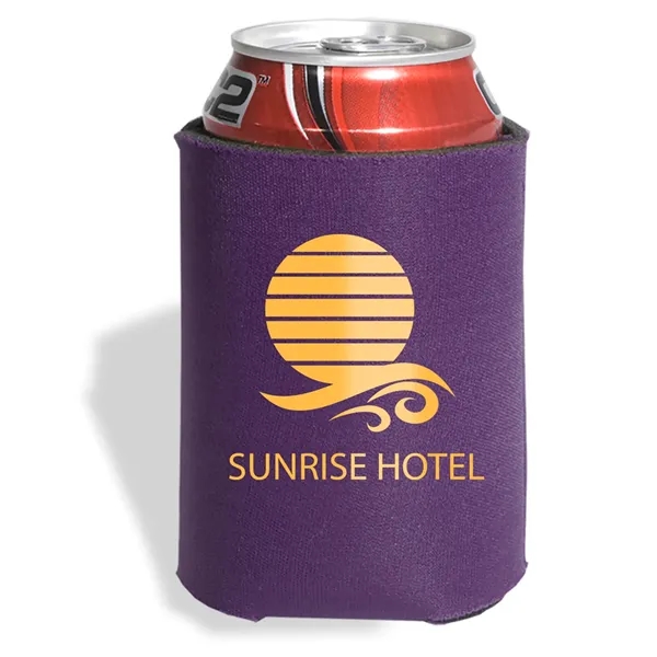 Insulating can cooler sleeve that collapsible; made of polyester foam.... from ASI 79530 Prime Line