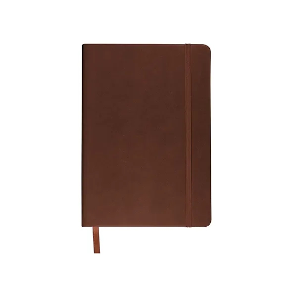 Soft faux leather writing journal with 80 ruled pages, elastic loop... from ASI 79530 Prime Line