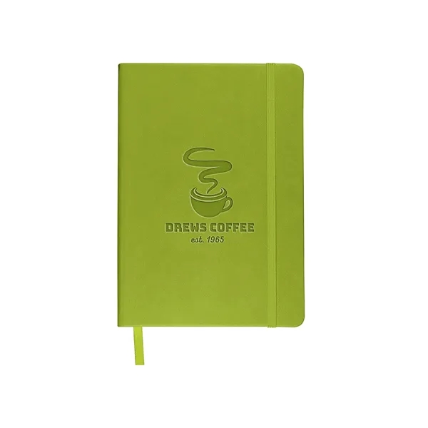 Soft faux leather writing journal with 80 ruled pages, elastic loop... from ASI 79530 Prime Line