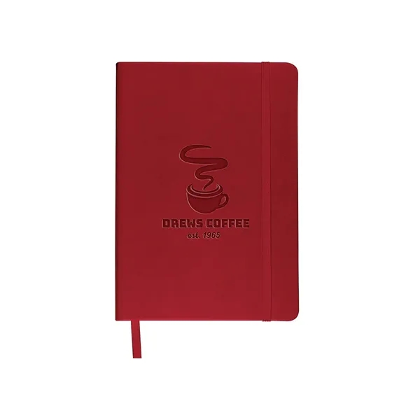 Soft faux leather writing journal with 80 ruled pages, elastic loop... from ASI 79530 Prime Line