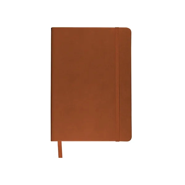 Soft faux leather writing journal with 80 ruled pages, elastic loop... from ASI 79530 Prime Line