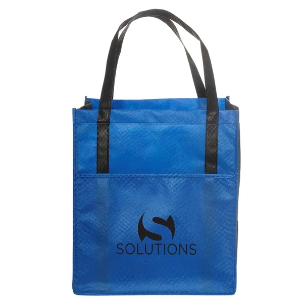 Earth-friendly tote bag made from 85gsm non-woven polypropylene with 20" handles... from ASI 79530 Prime Line