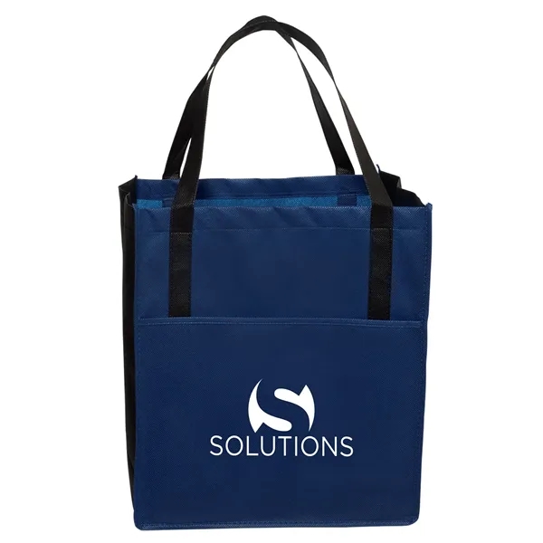 Earth-friendly tote bag made from 85gsm non-woven polypropylene with 20" handles... from ASI 79530 Prime Line