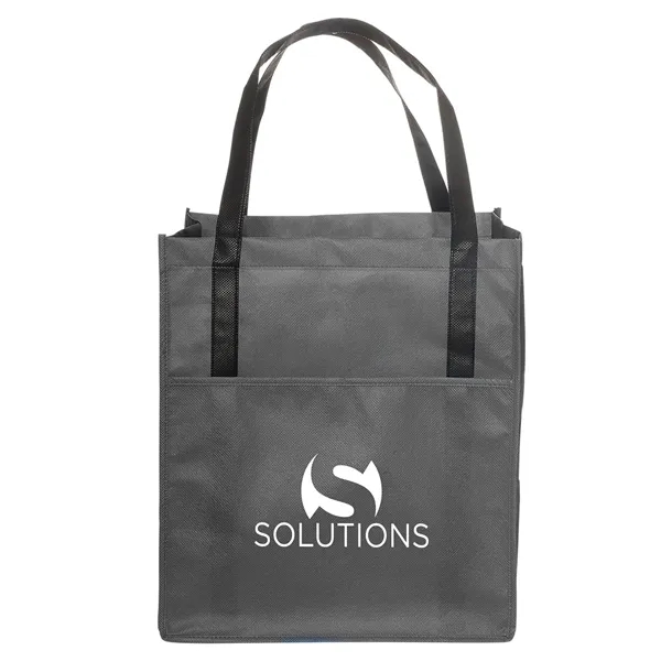 Earth-friendly tote bag made from 85gsm non-woven polypropylene with 20" handles... from ASI 79530 Prime Line