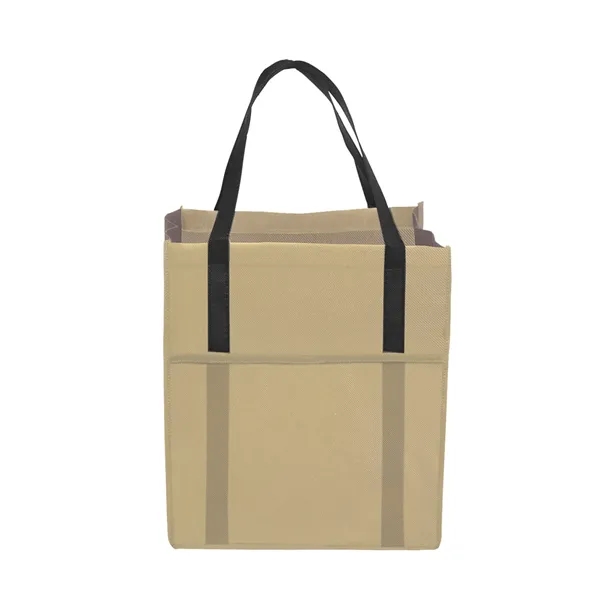 Earth-friendly tote bag made from 85gsm non-woven polypropylene with 20" handles... from ASI 79530 Prime Line