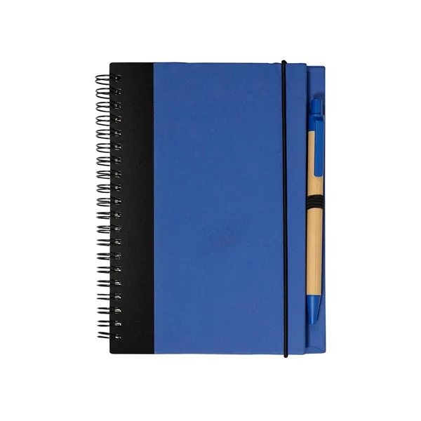Hard cover journal notebooks with elastic pen loop, black ink pen... from ASI 79530 Prime Line