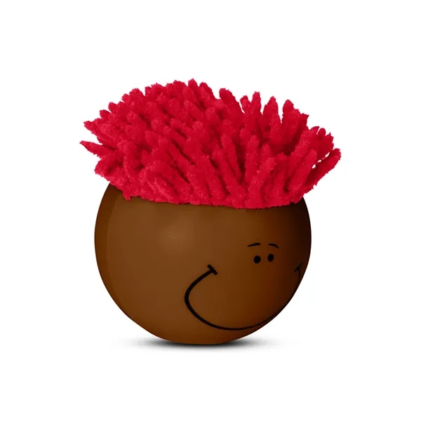 3" polyurethane foam Mop Toppers® stress balls with microfiber screen cleaning... from ASI 79530 Prime Line