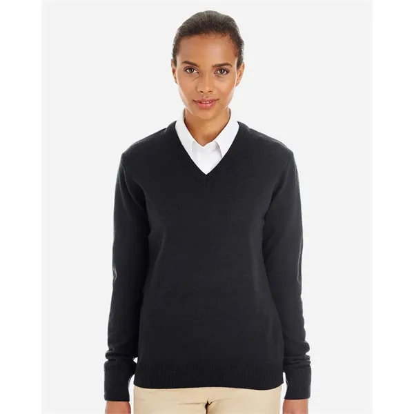 Harriton Womens Pilbloc V-Neck Sweater... from ASI 84358 S&S Activewear