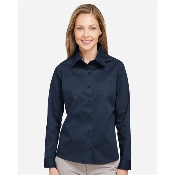 Harriton Women's Advantage IL Long-Sleeve Workshirt... from ASI 84358 S&S Activewear
