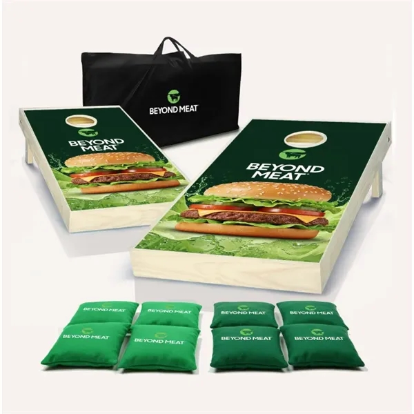 Regulation cornhole set with printed bags and printed carry case -... from ASI 30226 A J J Enterprises