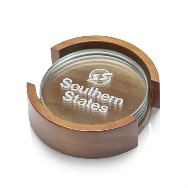 Round Coasters - Set of 4 on Colfax Base.... from ASI 84592 St Regis Group