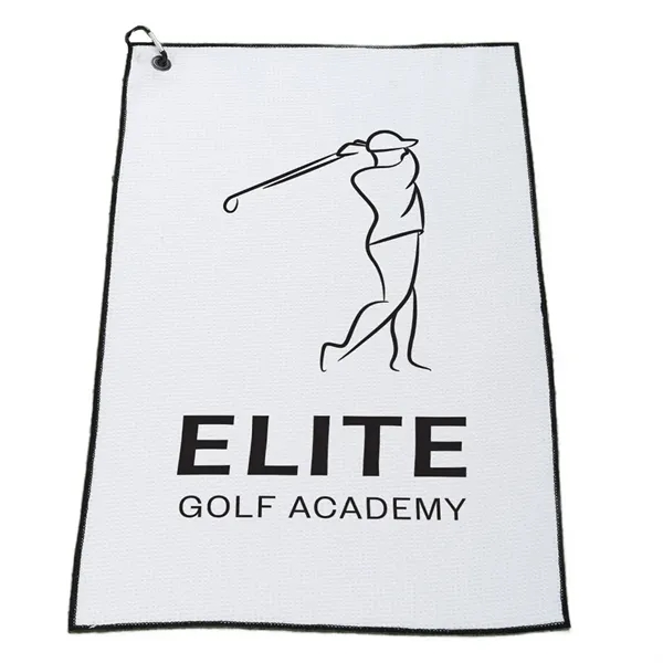3 lbs/doz 16" x 26" screen printed waffle golf towel... from ASI 73520 Neet Feet / Kanata Towels